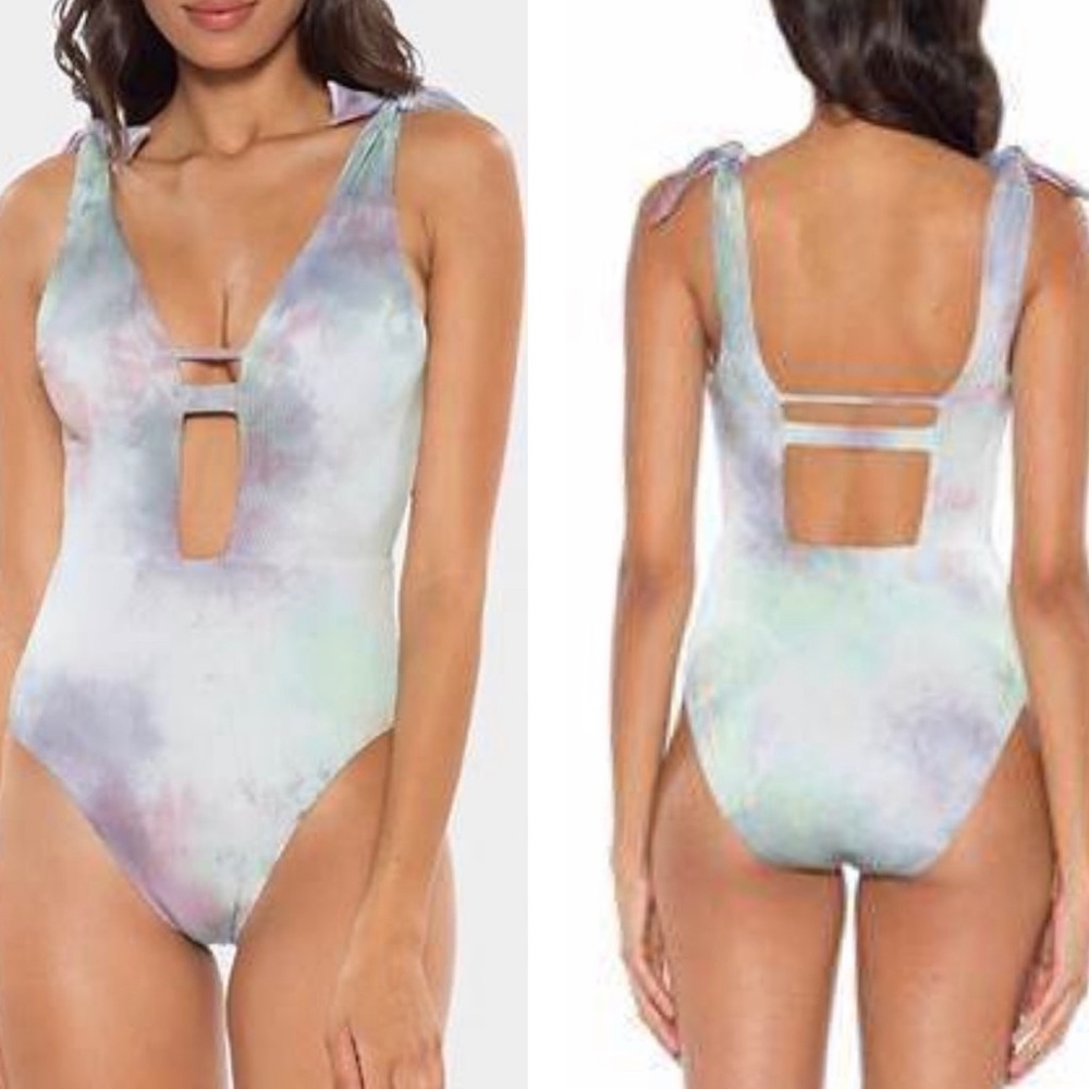 Brand new Soluna swimsuit one piece punk tie dye size S